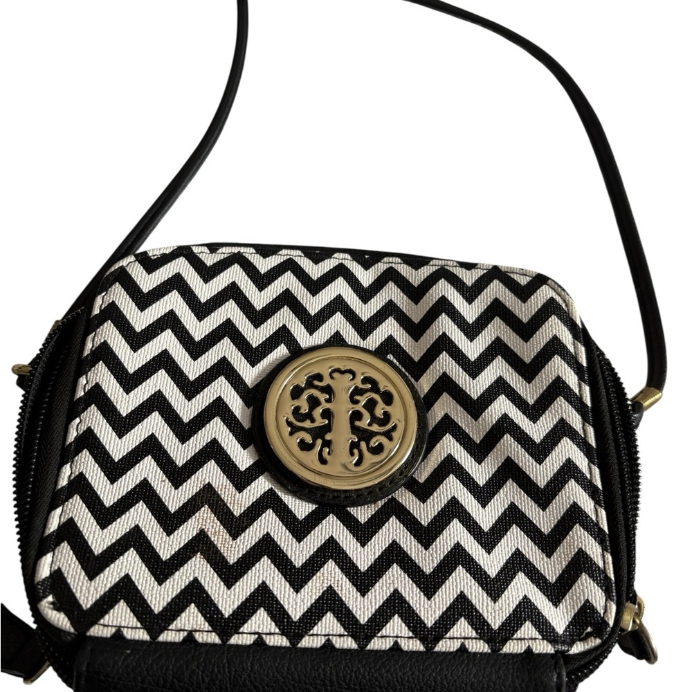 NWOT Claire's Black and White Crossbody Purse Bag